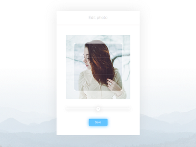 Upload photo design edit photo profile save scale size ui upload ux