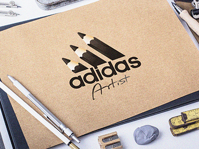 Adidas - Artist adidas artist black creative design draw idea logo pencil piotrlogo variation