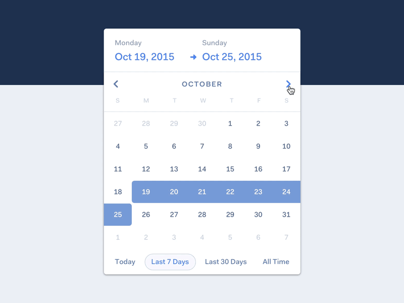 Rappora Date Picker calendar date date picker