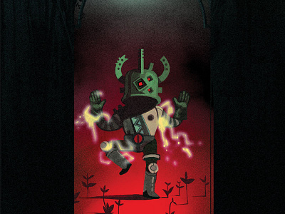 Dancing Robot art digital illustration photoshop robot scifi