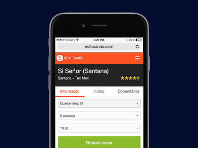 Restorando Mobile Web - Profile code mobile mobile web profile restaurant
