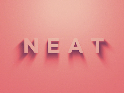 Neat Type 3d cinema letters neat type typography