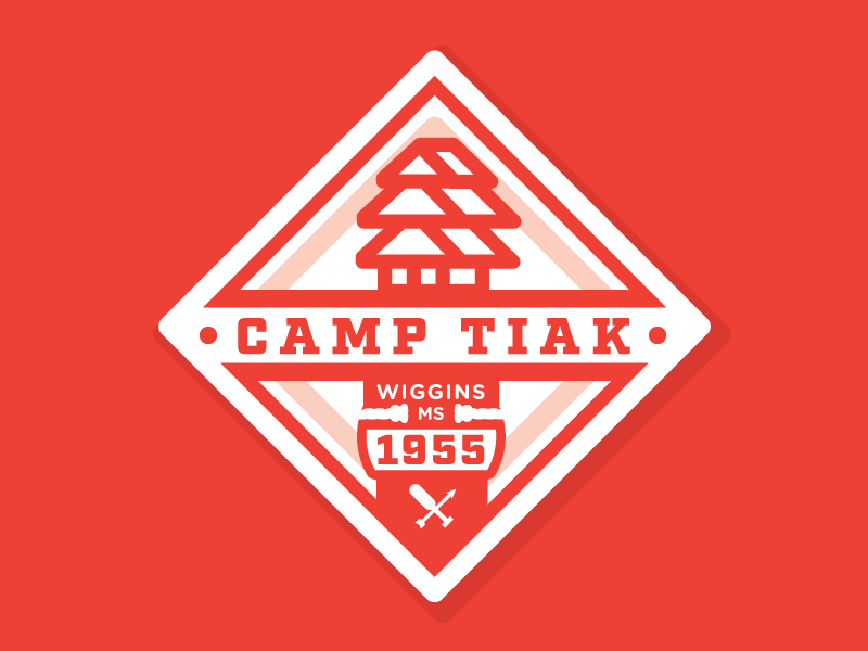 Camp Tiak badge camp hiking mississippi summer