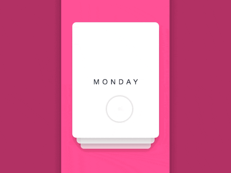 Ambivalence ll: Monday animation card gif monday principle ui ux