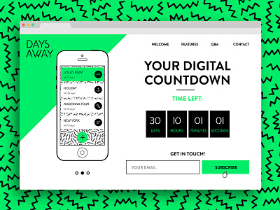 Daily UI #003 - Landingpage countdown digital landingpage ui ux webdesign