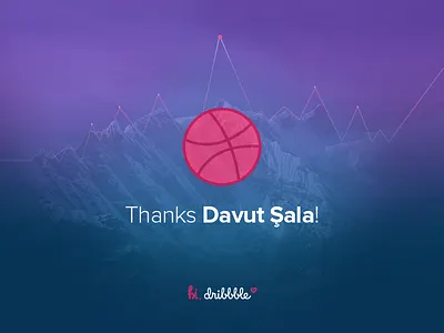 Thanks for the invite! davut driibbble invite sala vikes