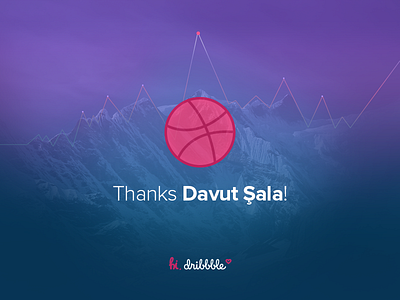 Thanks for the invite! davut driibbble invite sala vikes