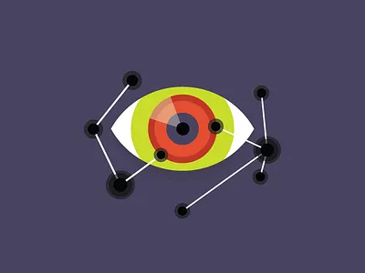 The All-Seeing eye halloween illustration scary