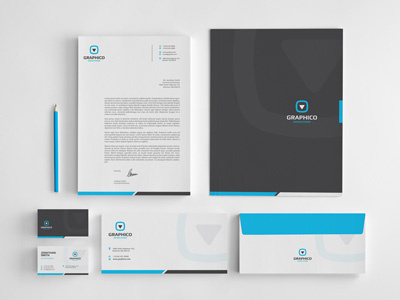 Corporate Identity branding business card corporate creative envelope folder identity letterhead logo mock up personal stationery