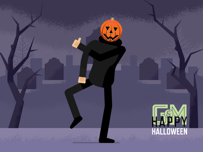 Pumpkin Dance dance gif halloween motion graphics pumpkin scary