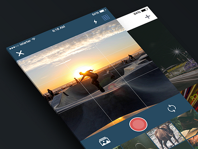 Photo App album app camera ios ios9 kit mockup photo psd sketch ui ui kit