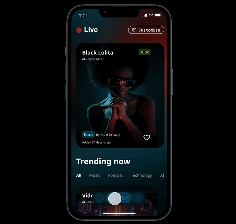 Figma - Tinder effect 🖤 ai app dark theme dating figma interaction ios minimal prototype swipe swipe effect tinder