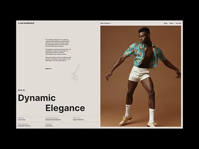 Layout Exploration / Flair numérique journal layout magazine minimalism typography ui ux web web design website