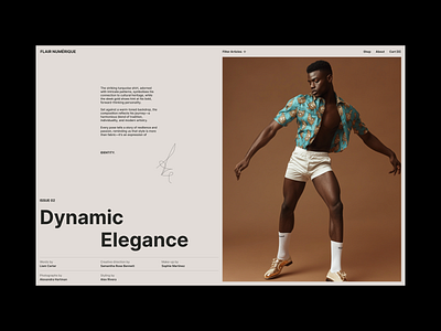 Layout Exploration / Flair numérique journal layout magazine minimalism typography ui ux web web design website