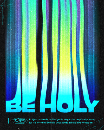 Be Holy | Christian Poster christian