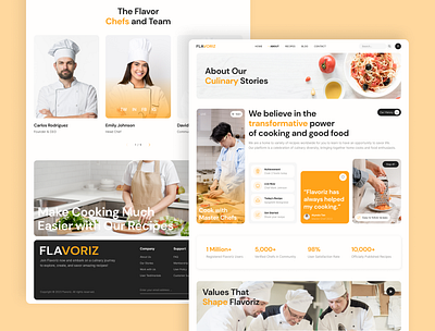 Flavoriz About & Blog Page – Food Recipes Website Framer about page about page design about us section blog page design blog template content creation flavoriz template food blog design framer design framer features framer template no code development recipe blog responsive website story telling webste ui inspiration ui showcase ui trends website template