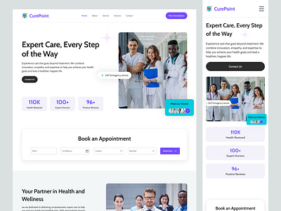 Medical Website medical landing page medical website medical website ui ui design ui ux design ux design