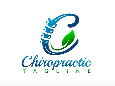 Chiropractic logo letter c chiropractic logo holistic logo heal concept