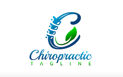 Chiropractic logo letter c chiropractic logo holistic logo heal concept