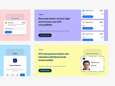 Mangopay — Features cards WIP bento card design feature marketing ui website