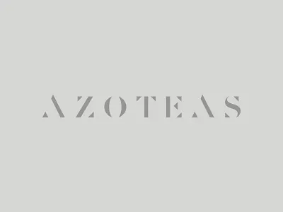 Azoteas design logo mark serif type typelogo typography