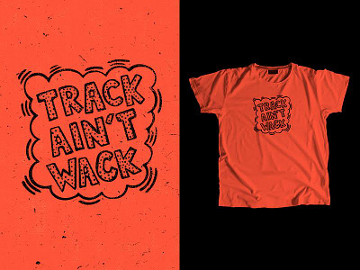 TrackOrDie NYC: Track Ain't Wack branding cycling fixed gear grunge hand drawn keith haring logo nyc pop art screen print track bike typography