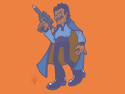 Star Wars: Lando Calrissian character design personal illustration