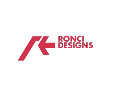 Ronci Designs Rebrand arrow monogram personal r
