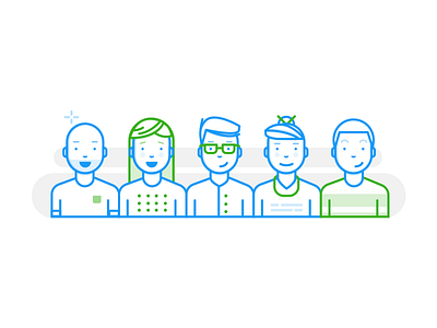 Blue People lineup people tech