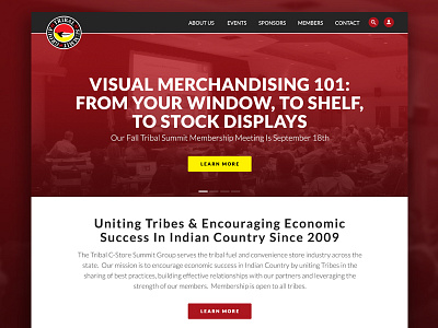 Tribal Summit Group homepage native american tribe nonprofit responsive tribe ui user interface web design webdesign website