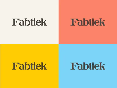 Fabtiek branding bright color palette color scheme cute fabtiek happy colors logo