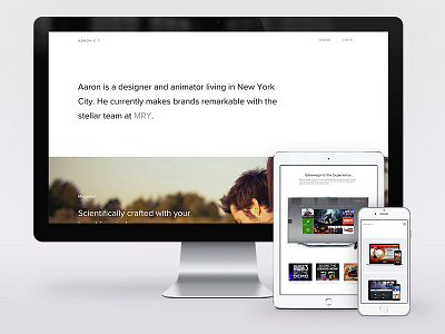Portfolio 2016 design designer personal portfolio realign semplice web design website