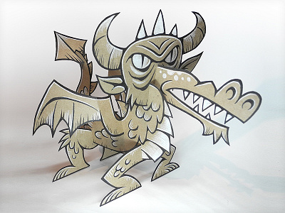 Willie the Dragon creativity monster paper craft vonster workshop