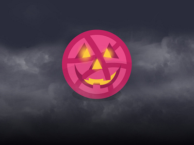 Hallowwween dribbble halloween pumpkin stickermule stickers