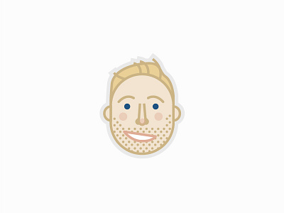 Nick Avatar Dribbble avatar character illustration illustrator minimal profile ui vector webdesign