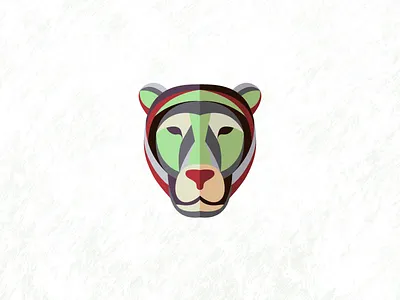 Panter animal design head icon illustration jorge logo mark panter ros wild