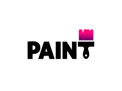 Paint - logo beautiful colors mark best flat minimal symbol brand identity branding app ios brush paint creative smart logo mark symbol awesome logomark logotype color awesome ui design idea clever