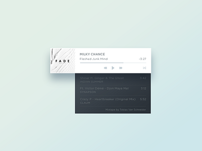 Music Player 009 dailyui