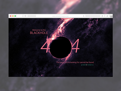 Daily UI 008 :: 404 page :: Space 404 404 page design space ui