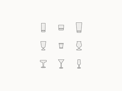 Old Sport Cocktail Icons cocktails coupe highball julep martini old fashioned pint sour