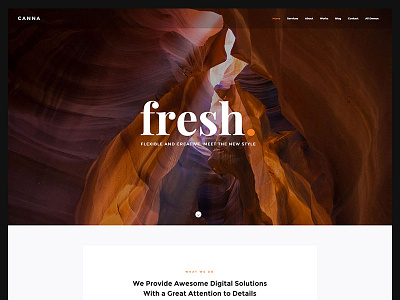 Canna - Creative Elegant Html Template bootstrap clean creative html landing modern multi purpose onepage parallax template unique ux