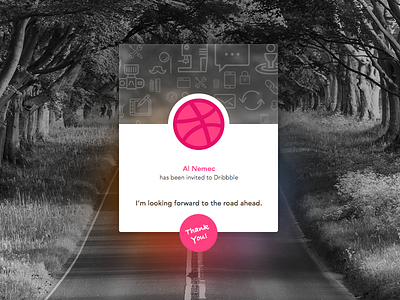 Thank You Dribbble debut thanks