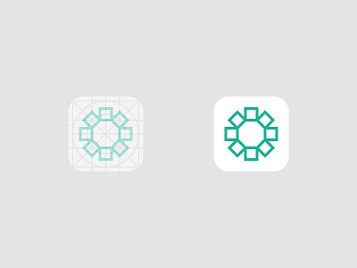 BitOasis Logomark app bitcoin blockchain branding grid icon logo mark startup symbol
