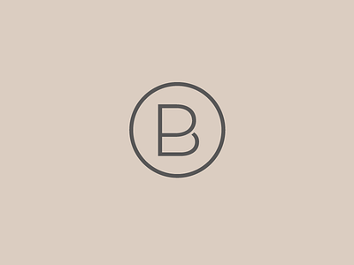 Phillipe Bramaz b circle logo minimal monogram p pb rounded simple symbol