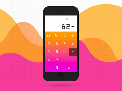 Daily UI #004 - Calculator app calculator gradient mobile ui ux