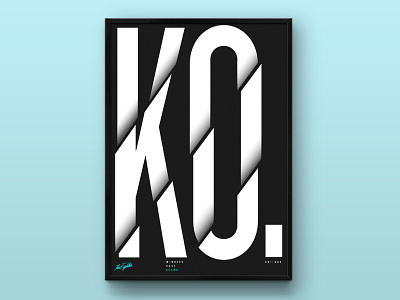 Sports Poster boxing fight ko poster sport sportsdesign type typography