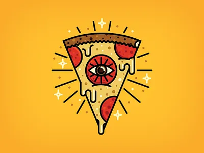 Illuminom-nom cheese eye illuminati pepperoni pizza slice stars vandal vandal club