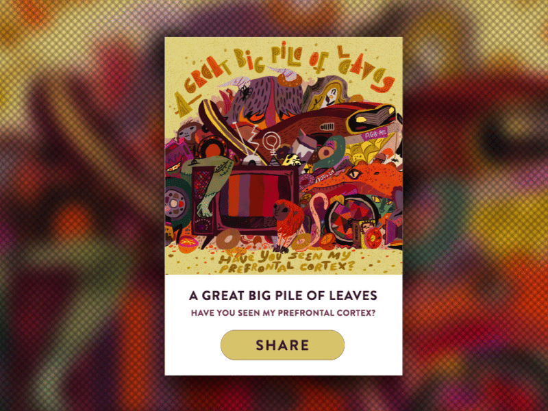 Social Tunes Sharer agbpol background dailyui hover music overlay share sharing social