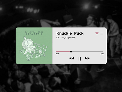 Daily UI – 009/100 days 009 clean dailyui flat interface minimal music musicplayer poppunk ui