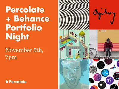 Percolate + Behance Portfolio Night art director copywriter filmmaker mccann ogily percolate portfolio review ustwo